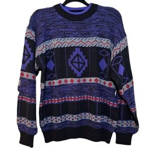 Vintage Expressions International Unisex Medium Eclectic‎ Grandpa Knit Sweater